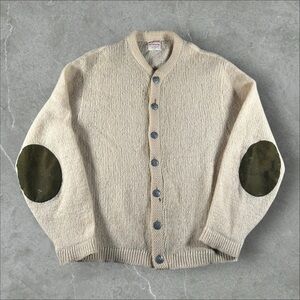 Vintage Mcgregor Cardigan Mens‎ Medium Cream Mohair Kurt Cobain Sweater 50s 60s